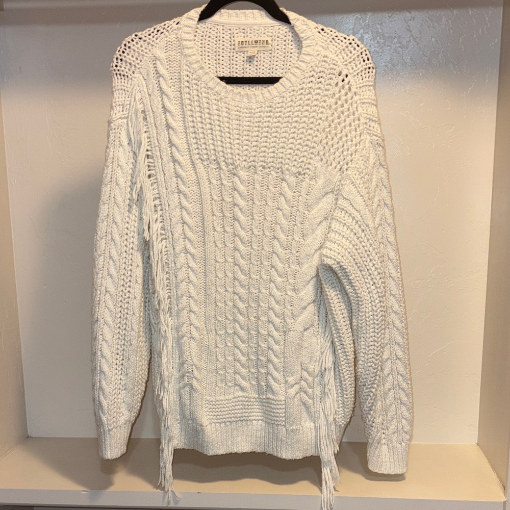 Idyllwind White Cable Knit Sweater